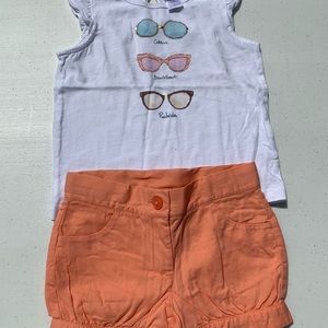 Janie & Jack, size 3/2T, sunglasses tank & shorts